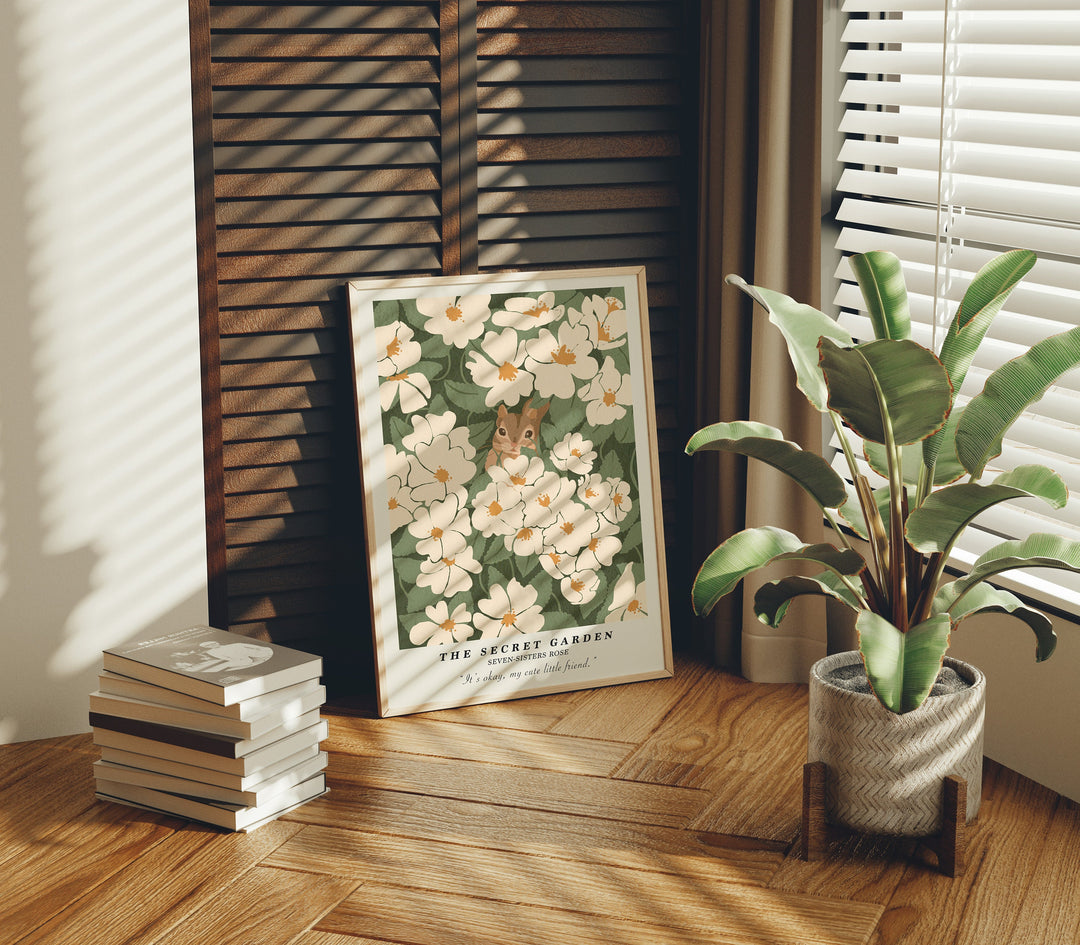 Wood Frame Mockup in Living Room,3x4 Ratio Frame Mock-Up,Art Print Display