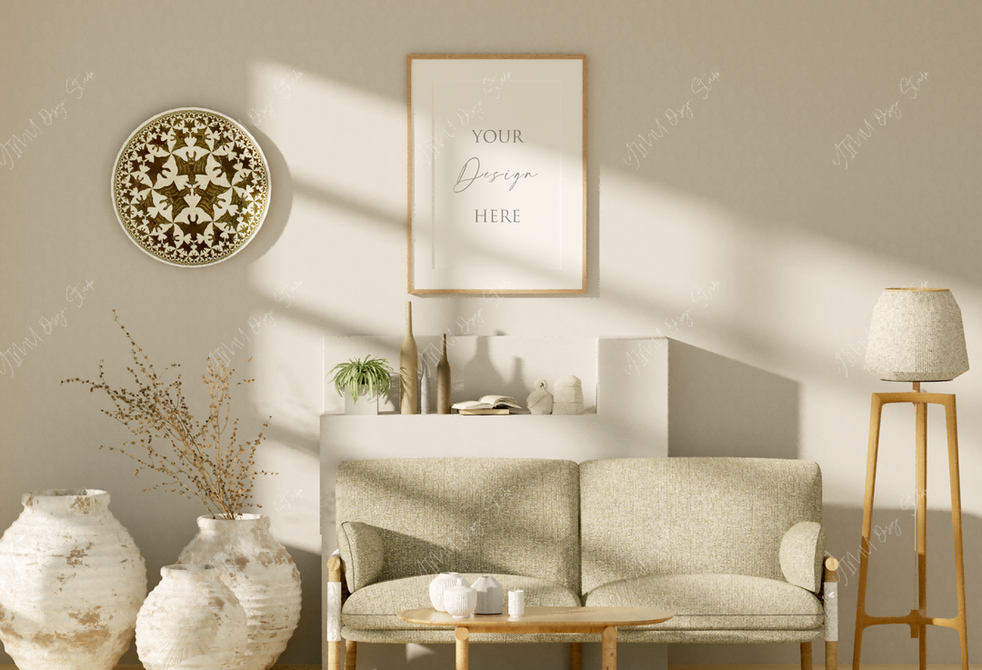 Wood Frame Mockup,Wall Art Mockup,Digital Frame Mockup