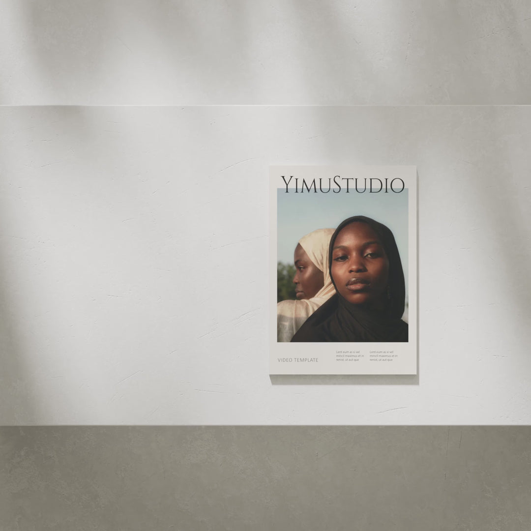 Animated Magzine Video Mockup,3D Page Flip Animation Template,Digital Download