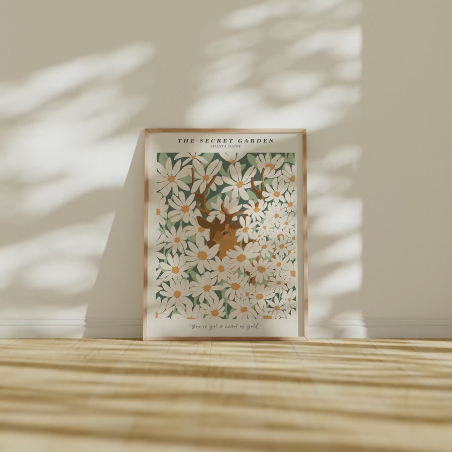 Video preview of 3x4 art frame mockup with three animated scenes