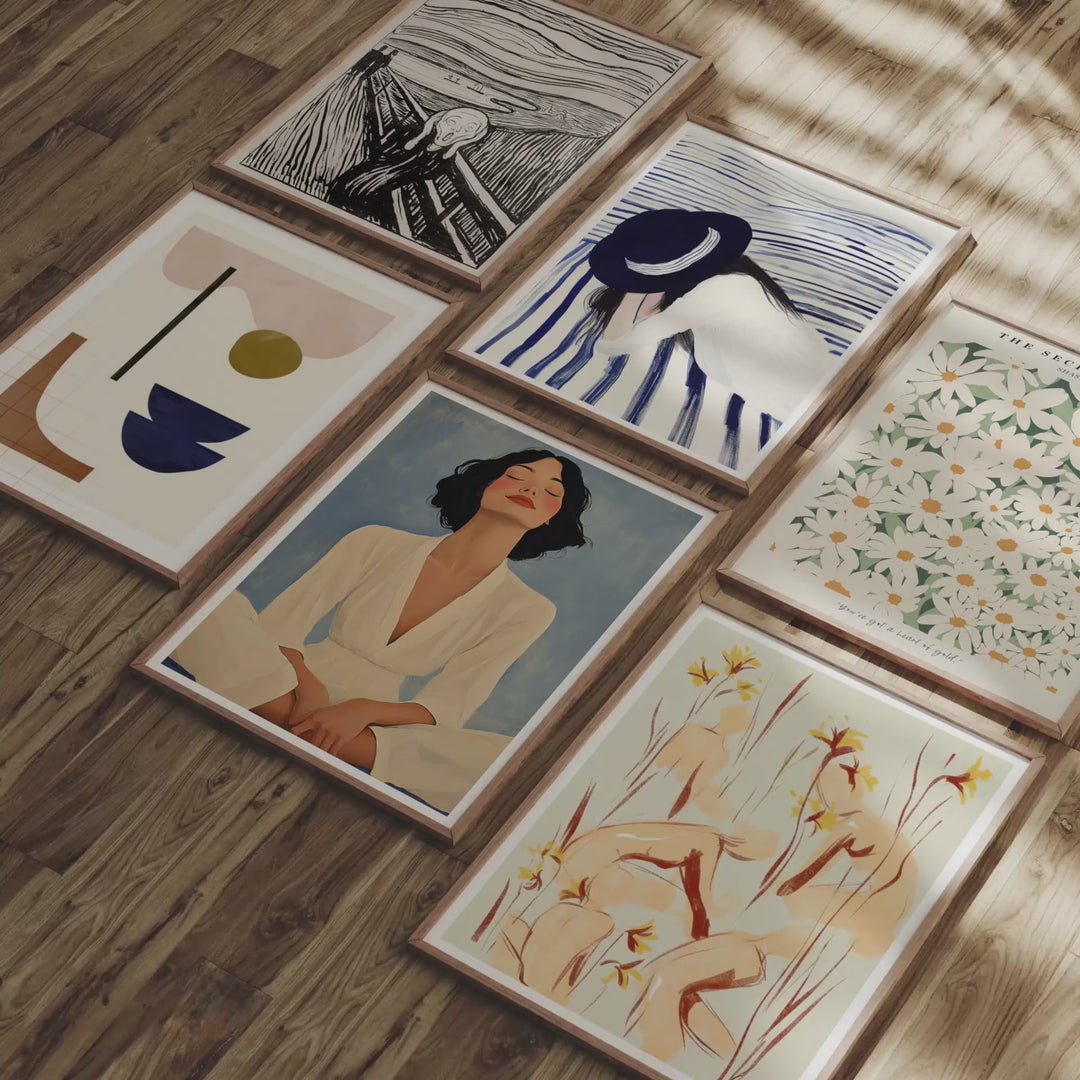 Animated Video Frame Set Mockup | Vertical 3x4 Ratio | 3 Scenes Gallery Mockup Video