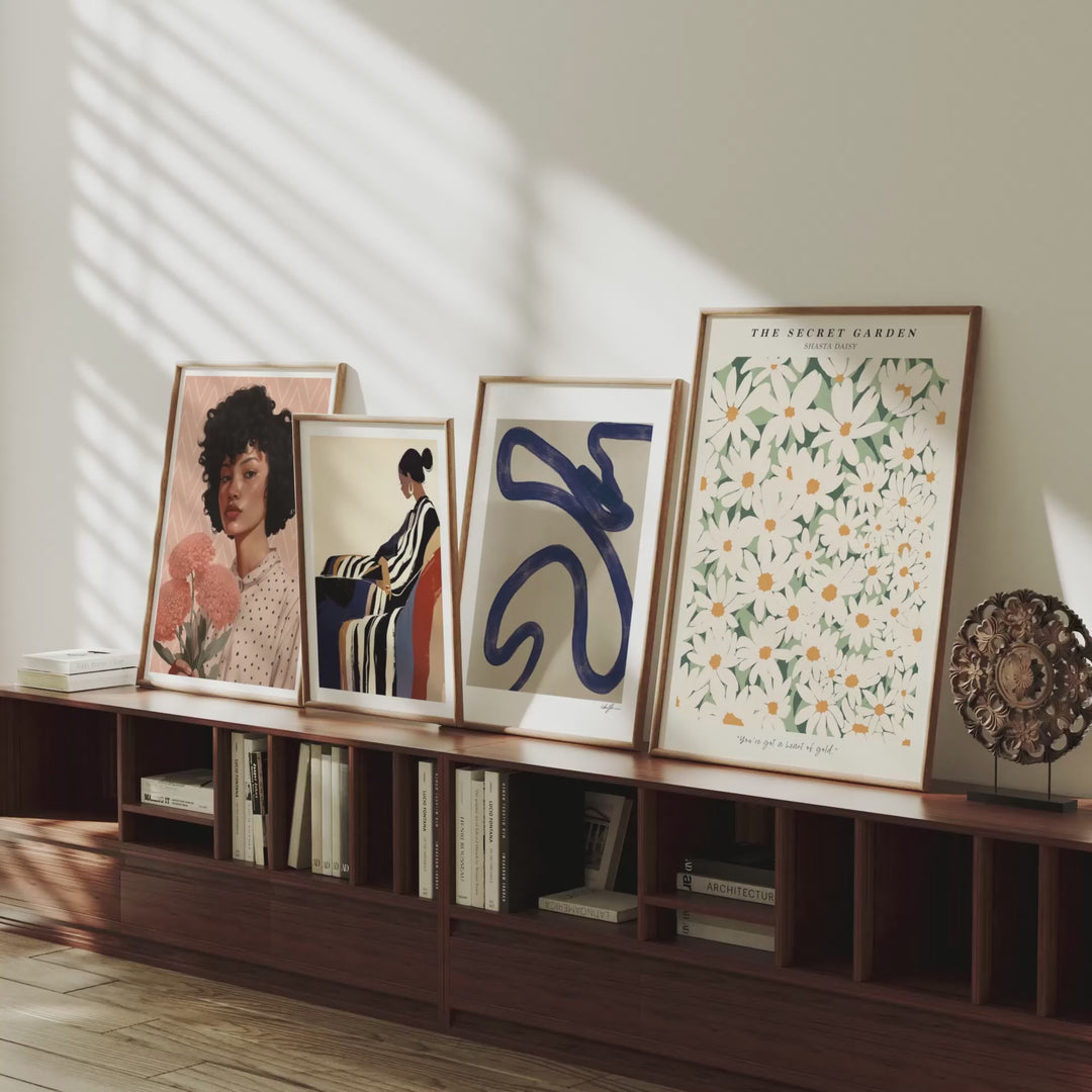 Animated Video Frame Set Mockup | Vertical 5x7 Ratio | 4 Scenes Gallery Mockup Video Mobile | Poster Mockup Video