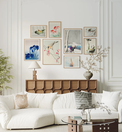 Set of 10 Gallery Frame Mockups in Modern Living Room - 5x7 Ratio - preview 3