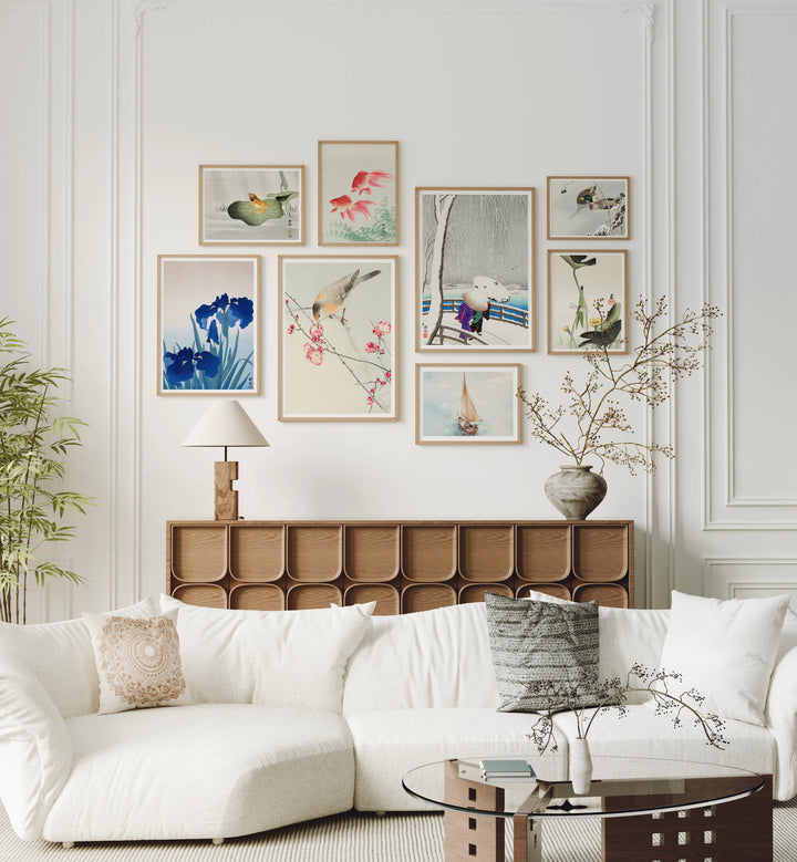 Set of 10 Gallery Frame Mockups in Modern Living Room - 5x7 Ratio - preview 3