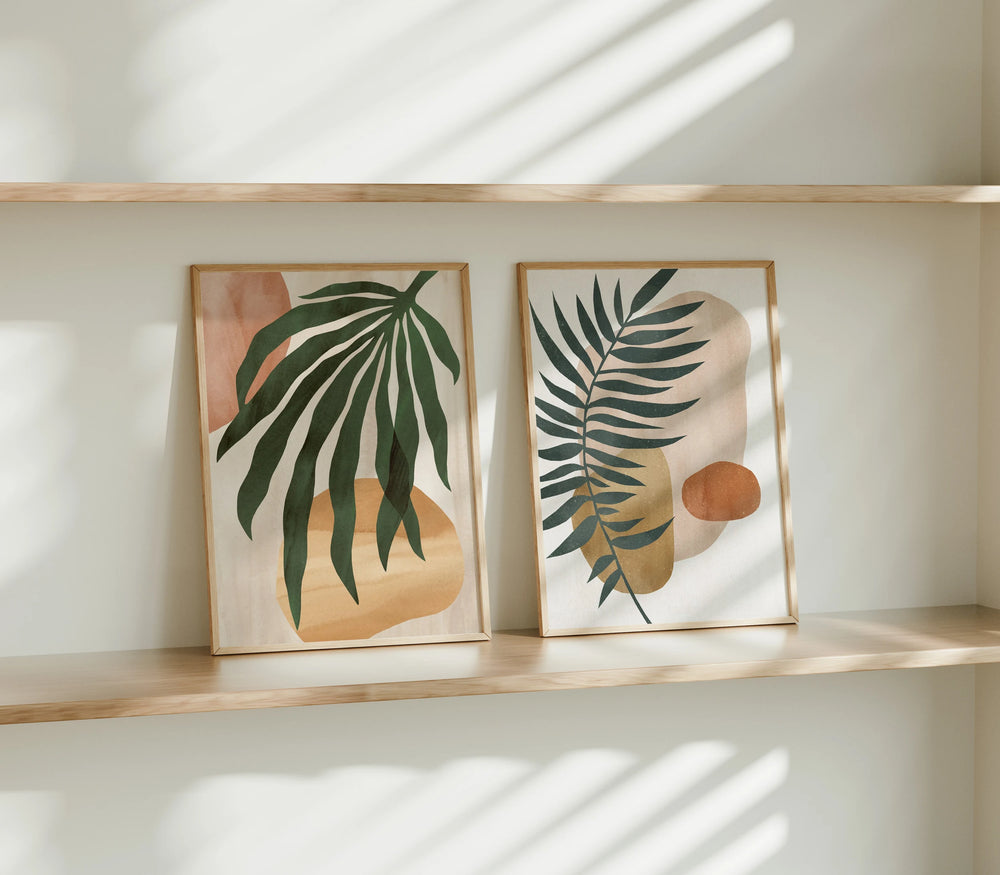 Set of 2 Wood Frame Mockup,3x4 Ratio Frame Mock-Up,Art Print Display,Print Poster Art Mockup,Boho Minimal Interior Art Mockup,smart Object
