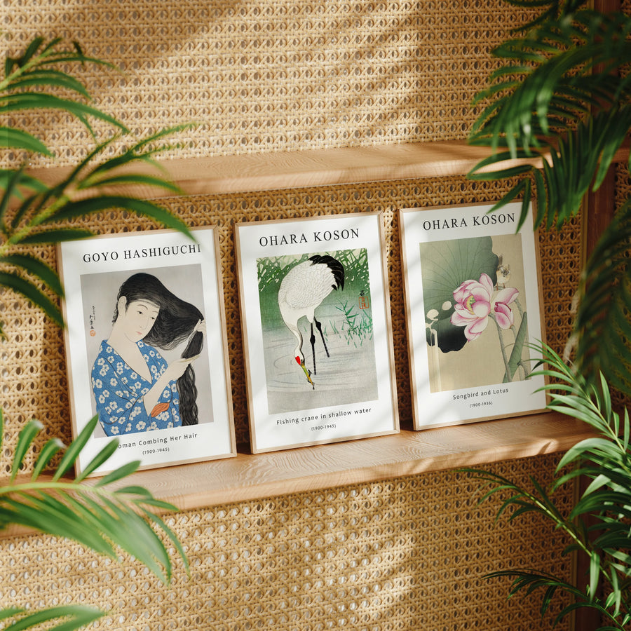 3 Boho Wood Frame Mockup,5x7 Ratio Frame Interior Poster Mockup,Vintage Mockup,Art Print Mockup,Realistic Mockup,Printable Art,Smart Object