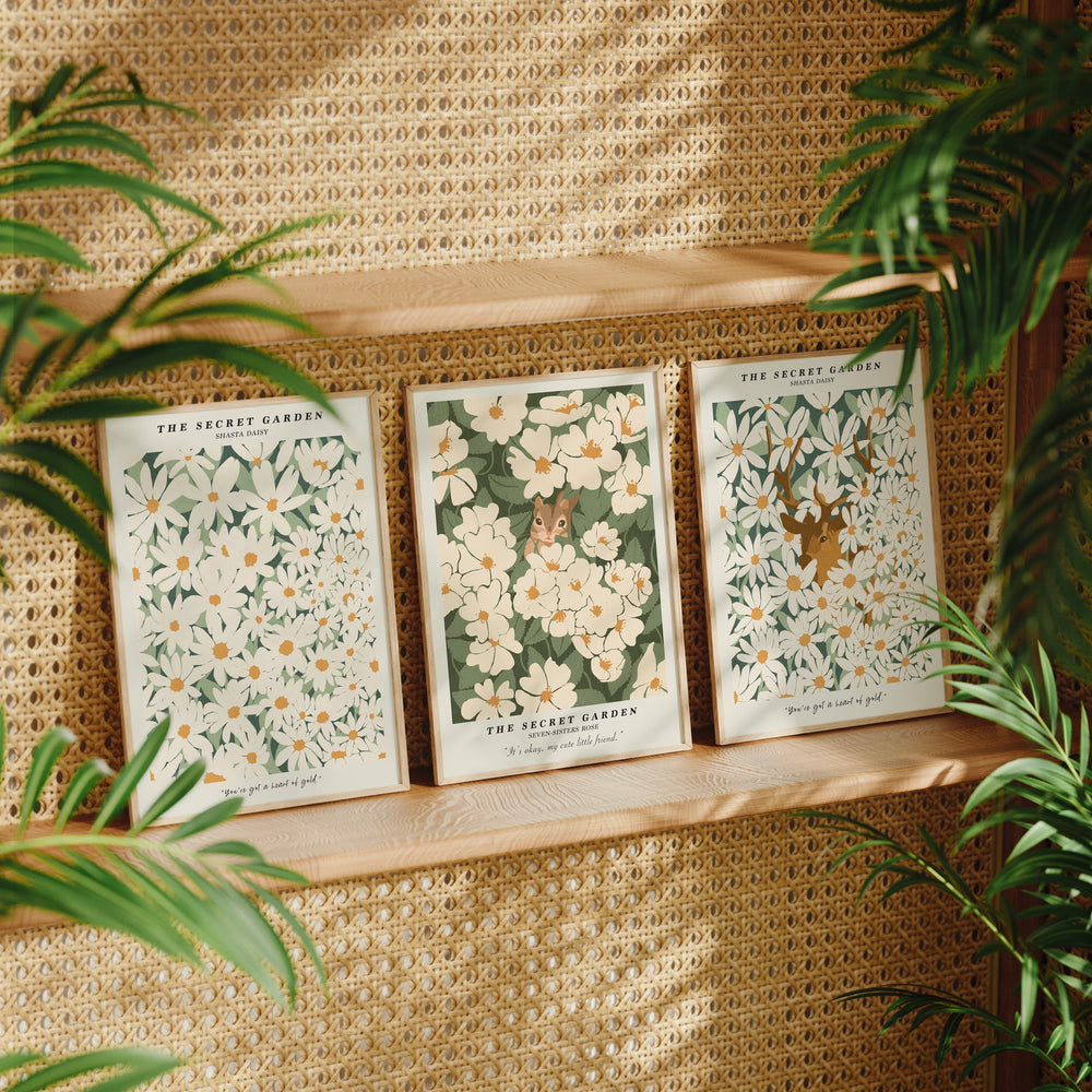 3 Boho Wood Frame Mockup,5x7 Ratio Frame Interior Poster Mockup,Vintage Mockup,Art Print Mockup,Realistic Mockup,Printable Art,Smart Object