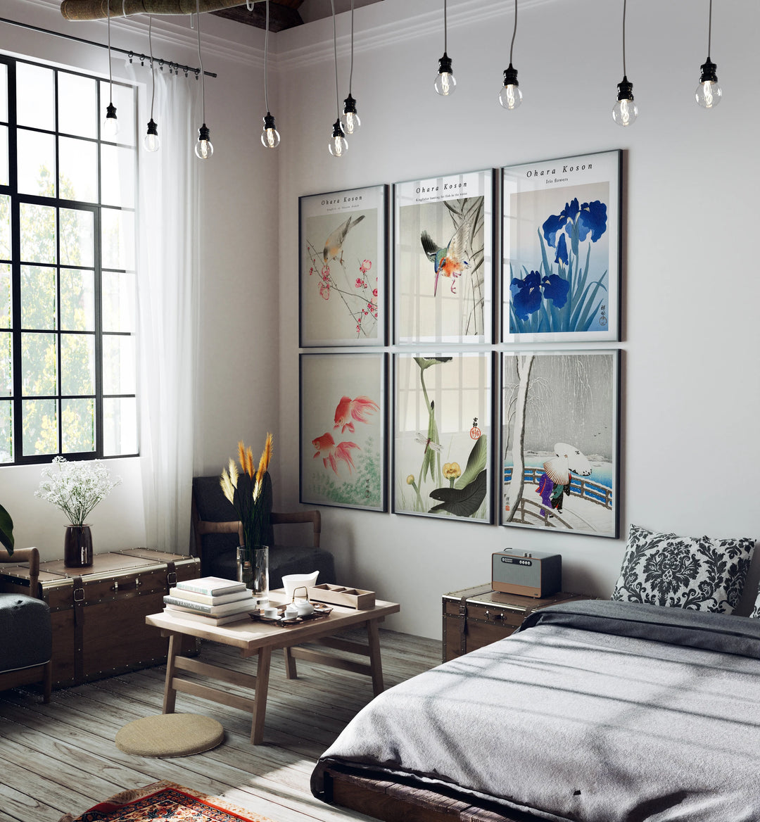 Set of 6 Black Gallery Frame Mockups - 3x4 Ratio - preview 3