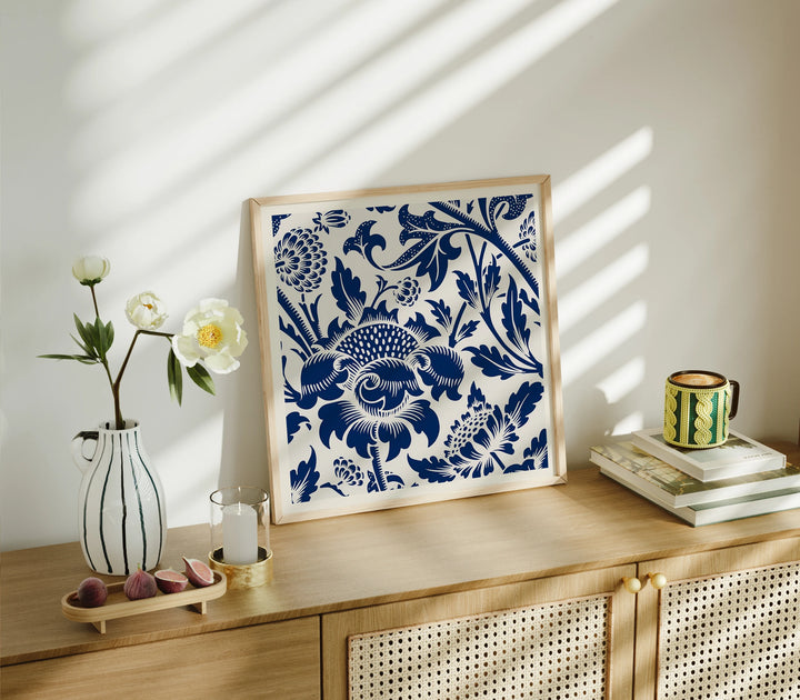 Square Wood Frame Mockup in Living room,Printable Art Mockup,Print Poster Mockup,PSD Photoshop Photopea Mockup Minimal Modern Home