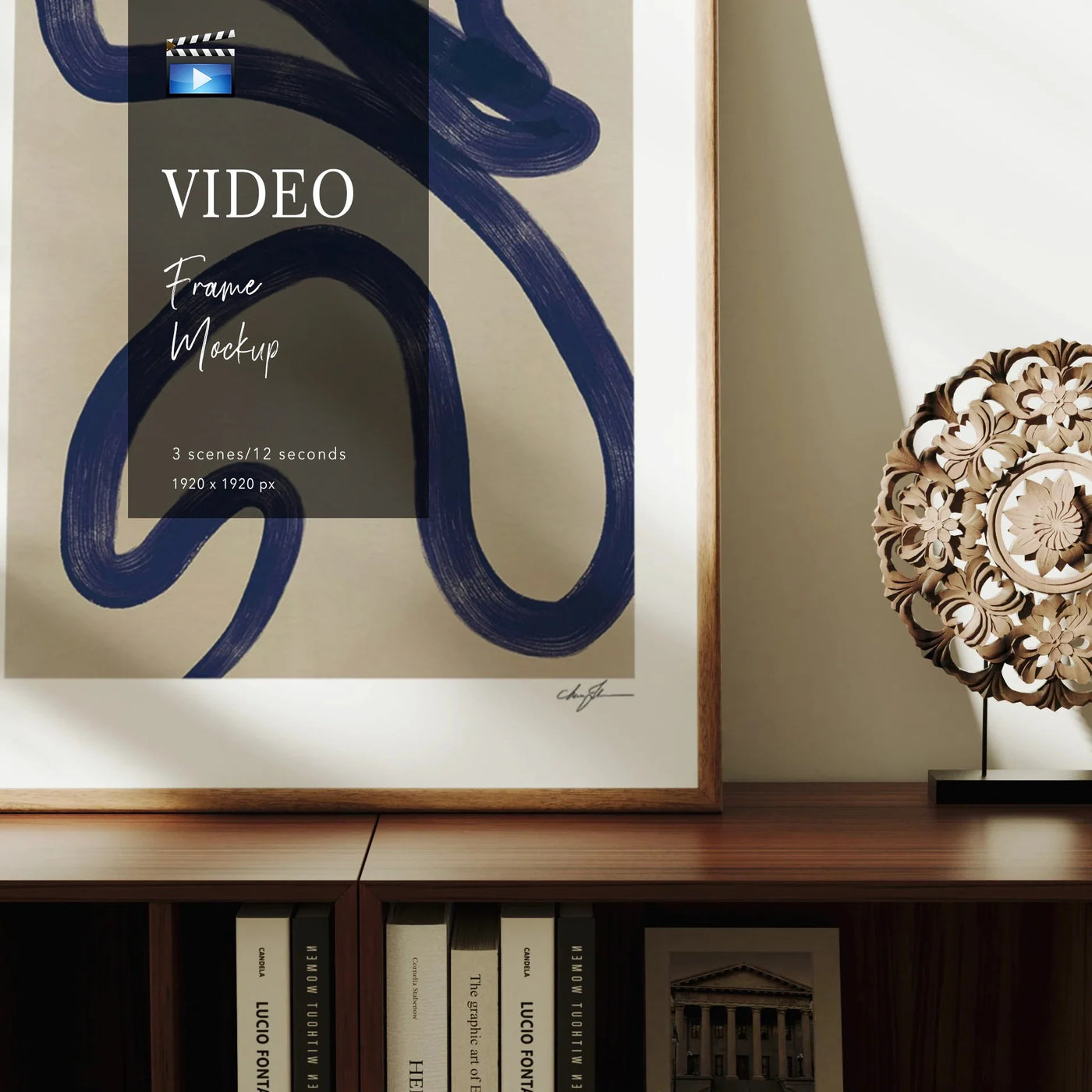 Animated Video Frame Mockup | Vertical 5x7 Ratio | 3 Scenes