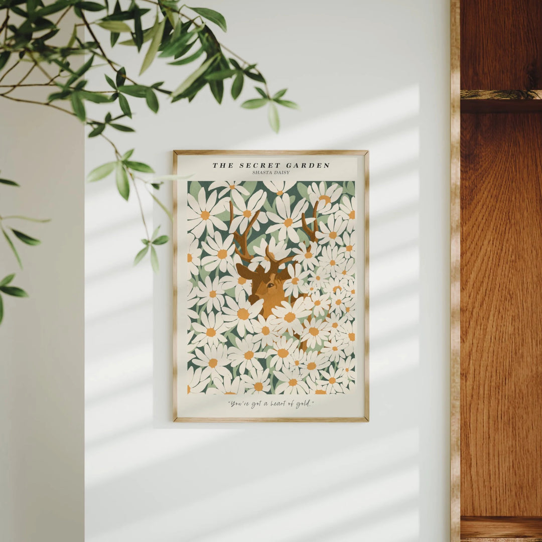 Animated 5x7 Frame Mockup on Shelf (Video Template)