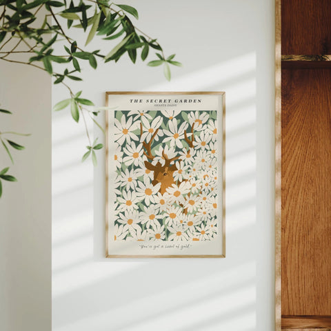 Animated 5x7 Frame Mockup on Shelf (Video Template)
