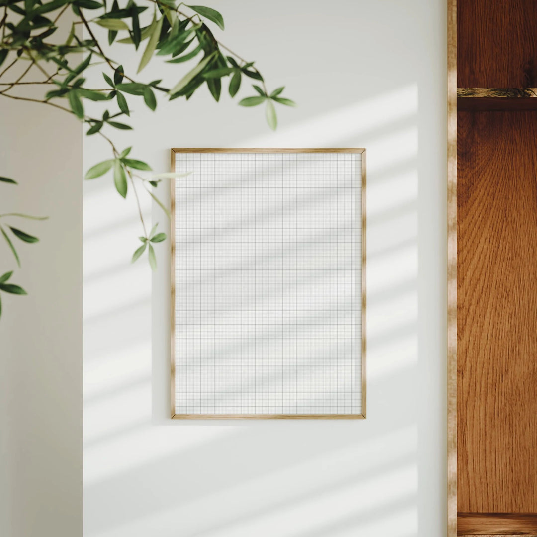 Animated 5x7 Frame Mockup on Shelf (Video Template)