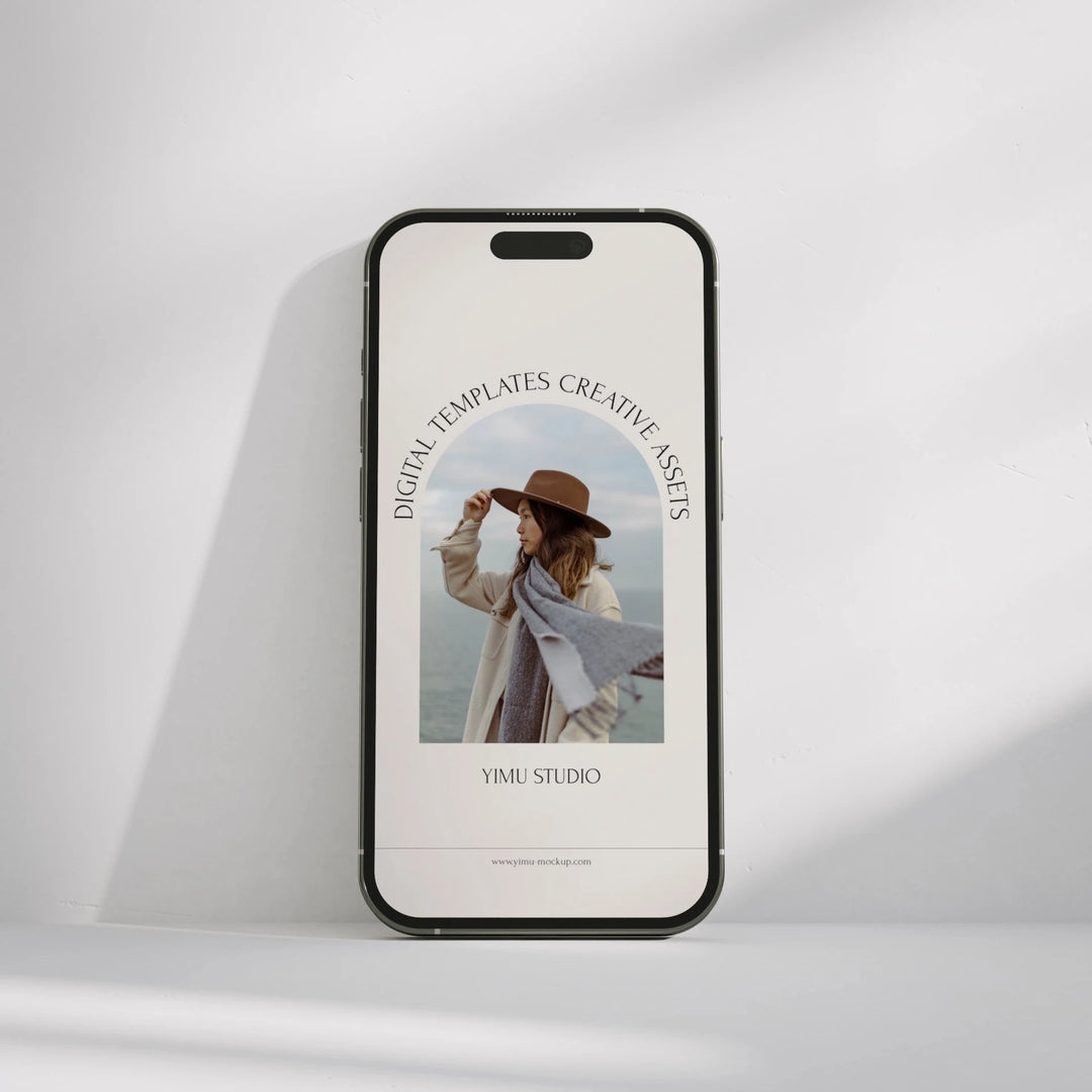 Animated iPhone Video Mockup,Minimal Phone Screen Template for Social Media Video Display,Digital Download - video mockup preview 4
