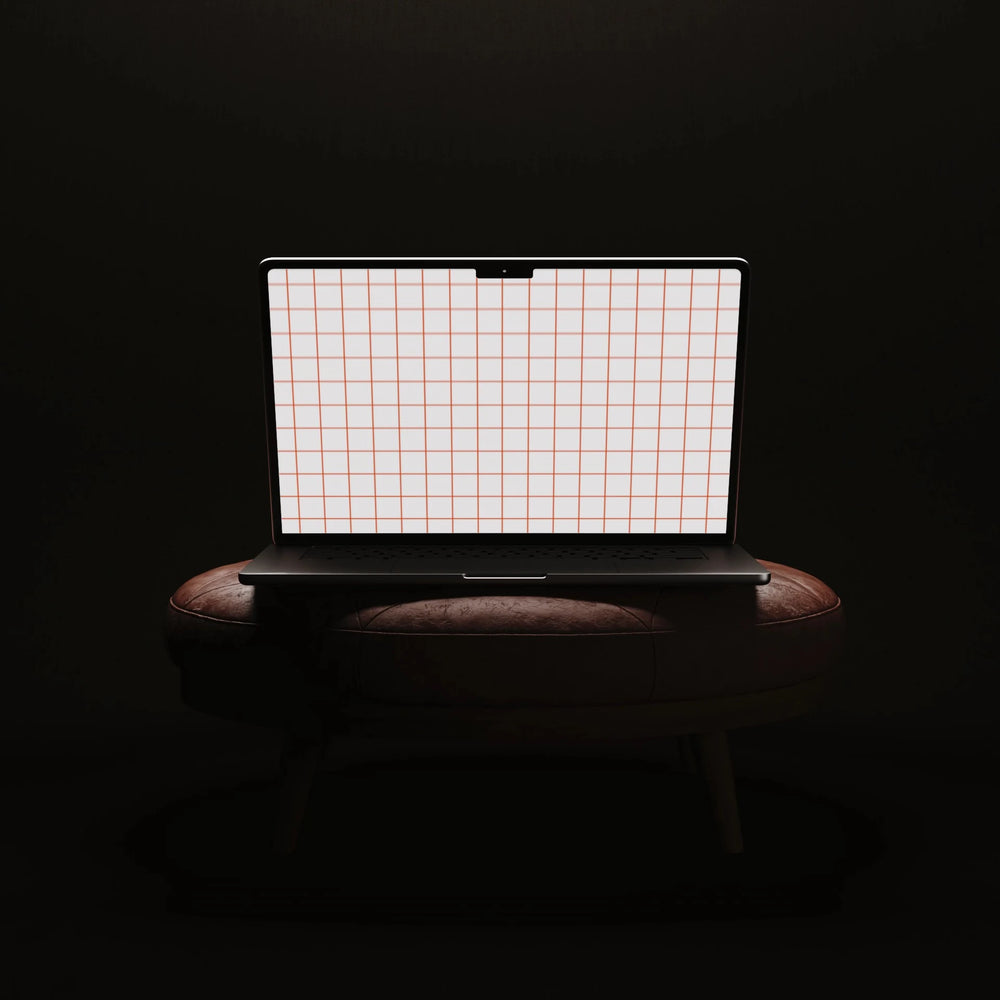 Animated Macbook Mockup in Studio,Laptop Editable Video Template,Digital Download - video mockup preview 1