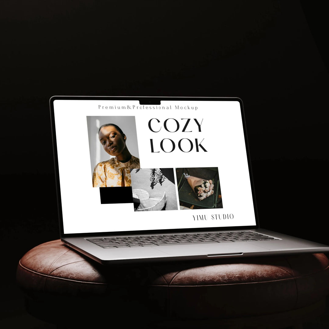 Animated Macbook Mockup in Studio,Laptop Editable Video Template,Digital Download - video mockup preview 6