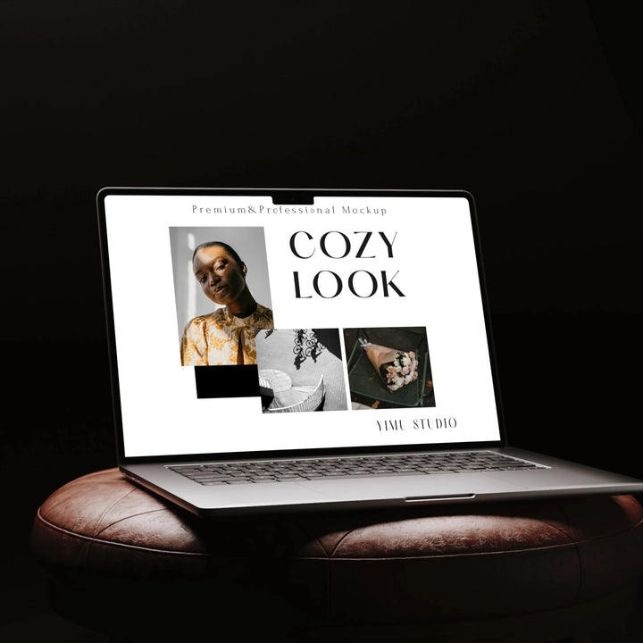 Animated Macbook Mockup in Studio,Laptop Editable Video Template,Digital Download - video mockup preview 6