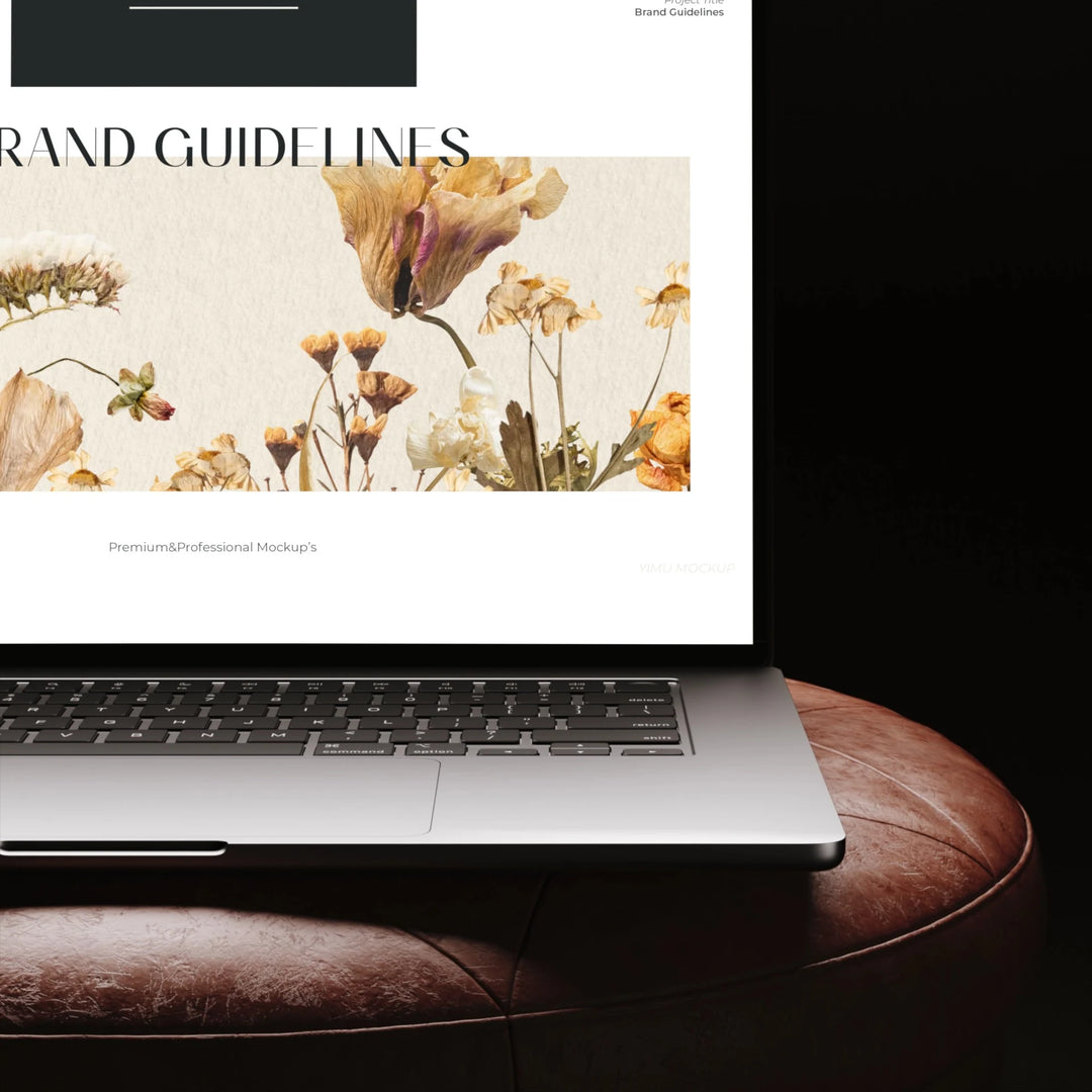 Animated Macbook Mockup in Studio,Laptop Editable Video Template,Digital Download - video mockup preview 9