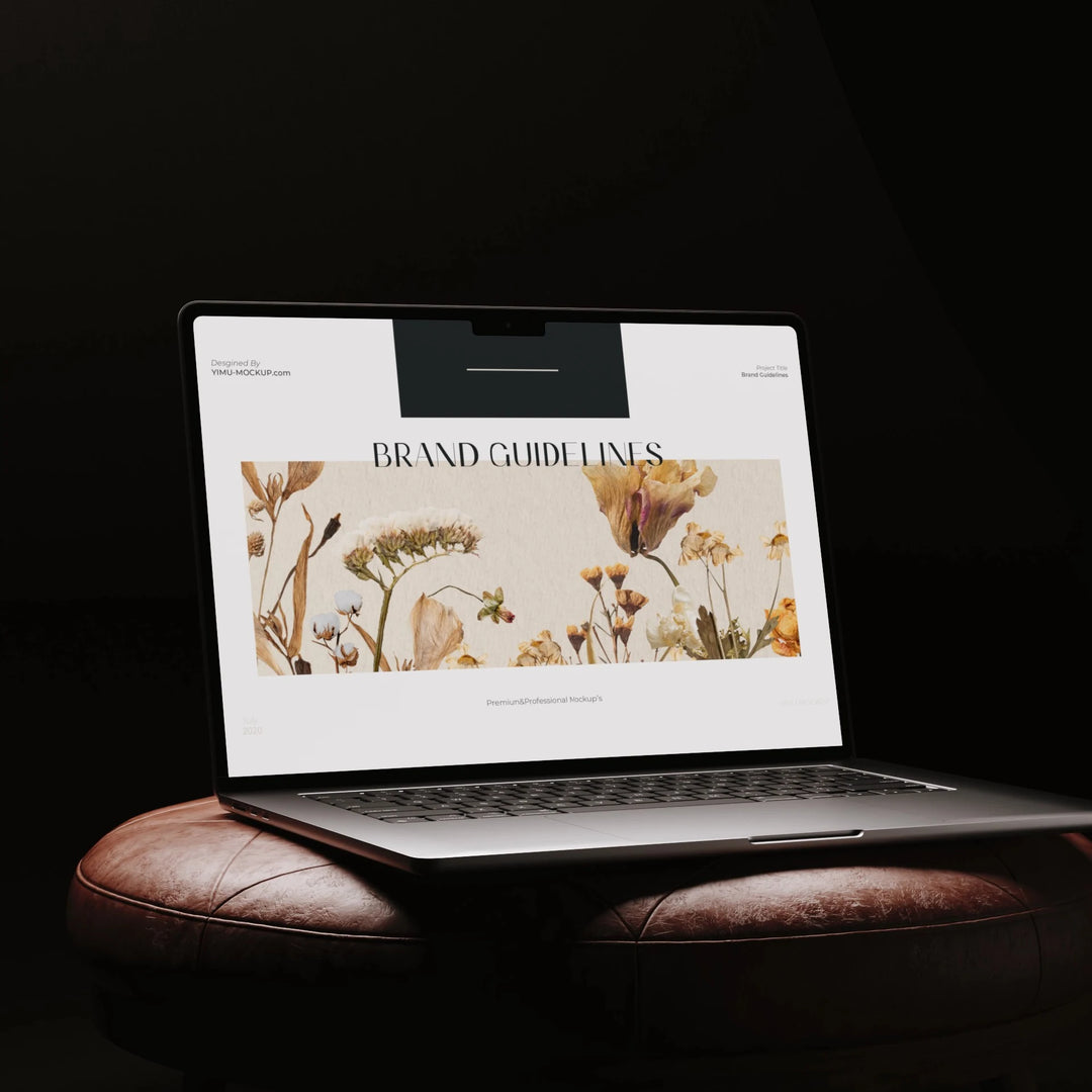 Animated Macbook Mockup in Studio,Laptop Editable Video Template,Digital Download - video mockup preview 10